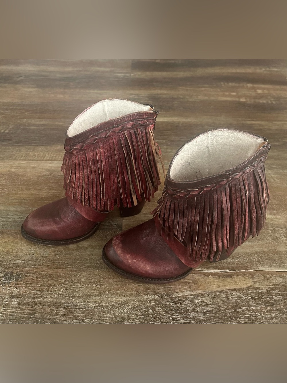 Freebird Tonto Fringe Boots Size 8 Boho Festival Rodeo - Picture 3 of 6